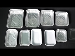 1000枚 直角型使い捨てアルミホイルコンテナ トレイ/食品包装ホイルコンテナ