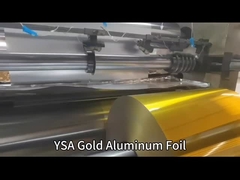 8011 ゴールド アルミホイルロール 食品グレード 35 マイクロン アルミホイル ロール内 ジャンボ アルミホイルロール