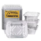 Disposable Food Grade Aluminum Foil Pan 300ml Rectangular Container